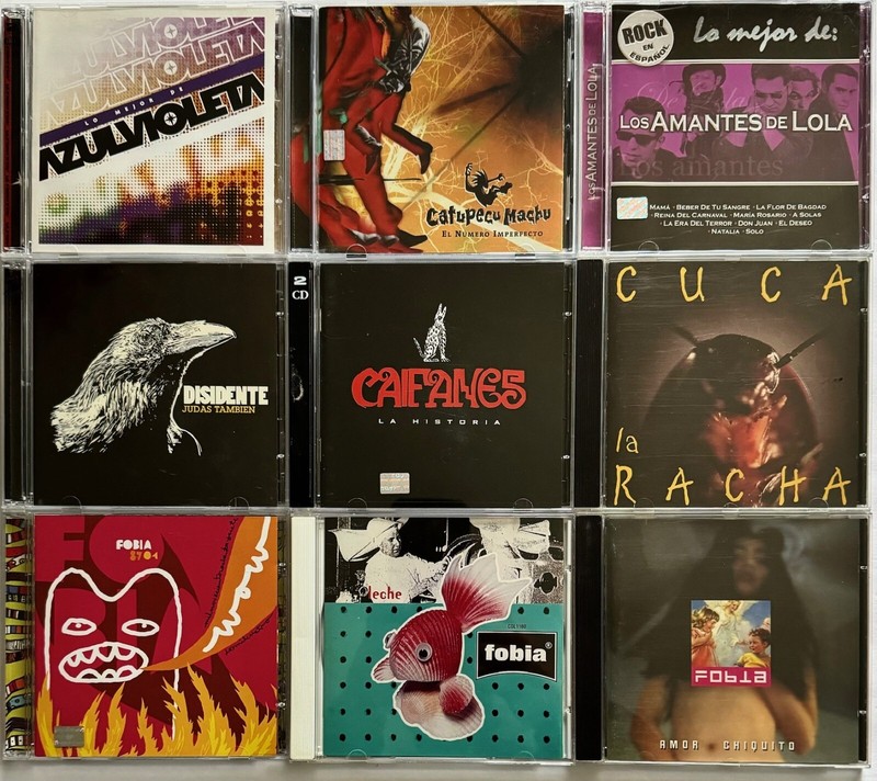 ROCK EN ESPAÑOL – CD’s – Build Your Lot -Zoe-Molotov-Fobia-Soda Stereo & More