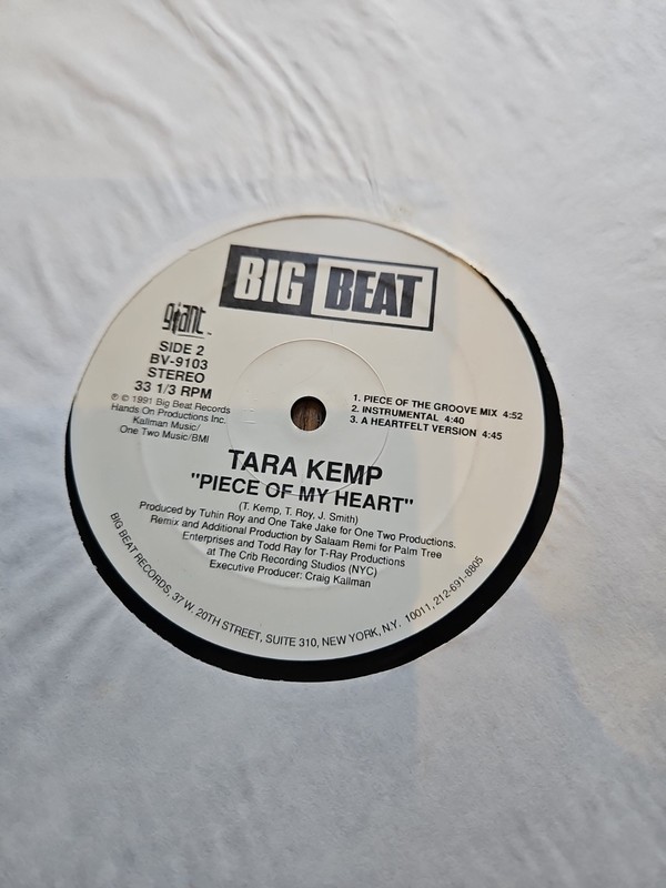 TARA KEMP – Piece Of My Heart – Big Beat Vinyl 12″ 1991 USA – Soul Electronic