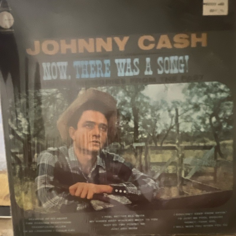 Johnny Cash Now, There Was a Song! Vinyl LP Country Honky Tonk Black