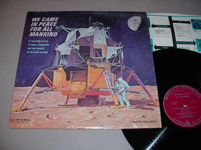WE CAME IN PEACE FOR ALL MANKIND LP Lunar Landing & Space Exploration
