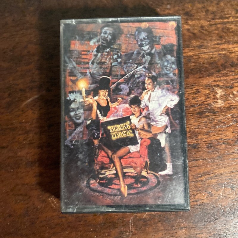 SALT-N-PEPA: BLACKS’ MAGIC MUSIC CASSETTE TAPE, 13 SONGS, LONDON RECORDS