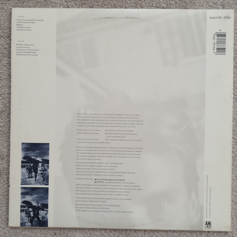 Lot of 2 Vinyl Records by Sting. The Dream of the Blue Turtles, 57th & 9th (new) gallery