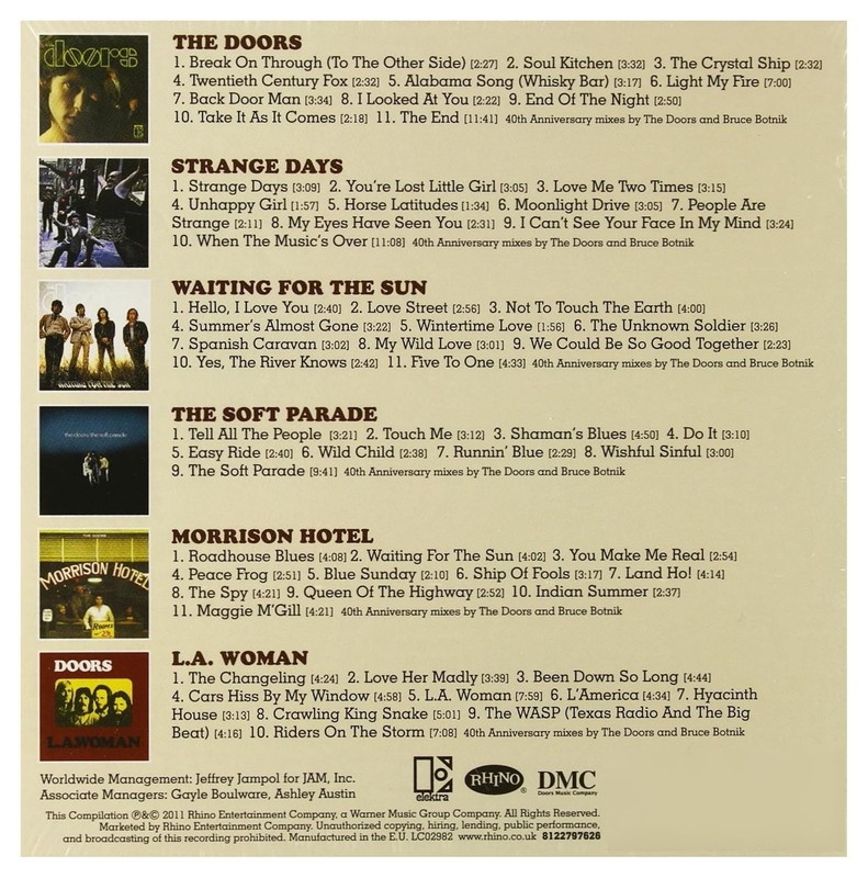 The Doors: The Complete Studio Albums Collection 40th Anniversary BOX SET 6 CD gallery