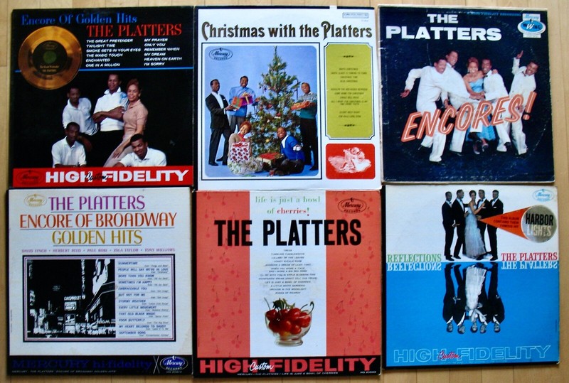 THE PLATTERS~6 Classic Doo-Wop Vocal Rock Albums Up For Bid!