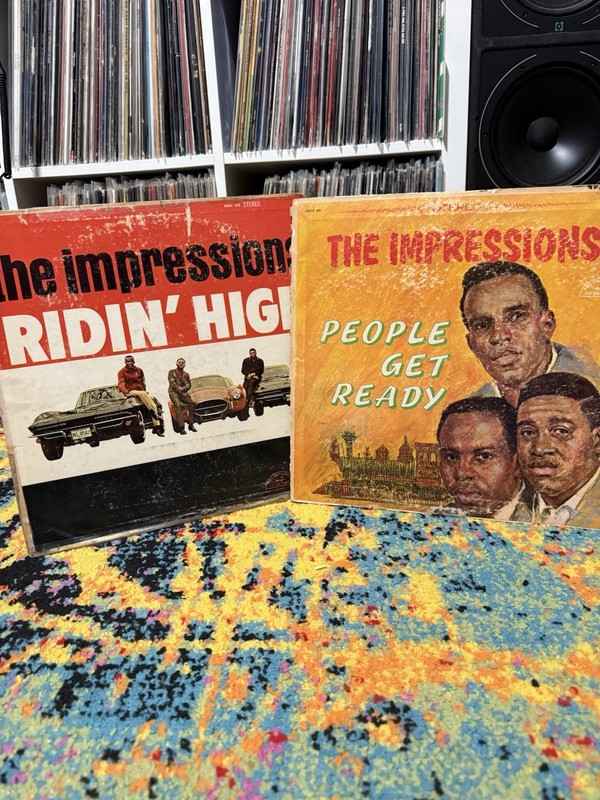 The Impressions – Ridin’ High & People Get Ready – 2x Vinyl LP – BUNDLE!!!! – G+