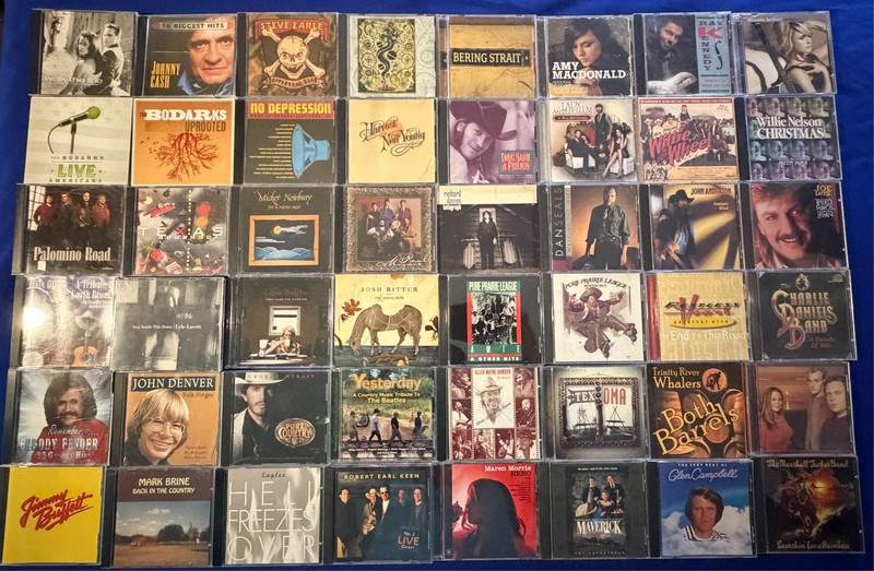 LOT-(48) Country Western/Americana #2 CD 70s-2000s Willie/Steve Earle/Glen/Cash