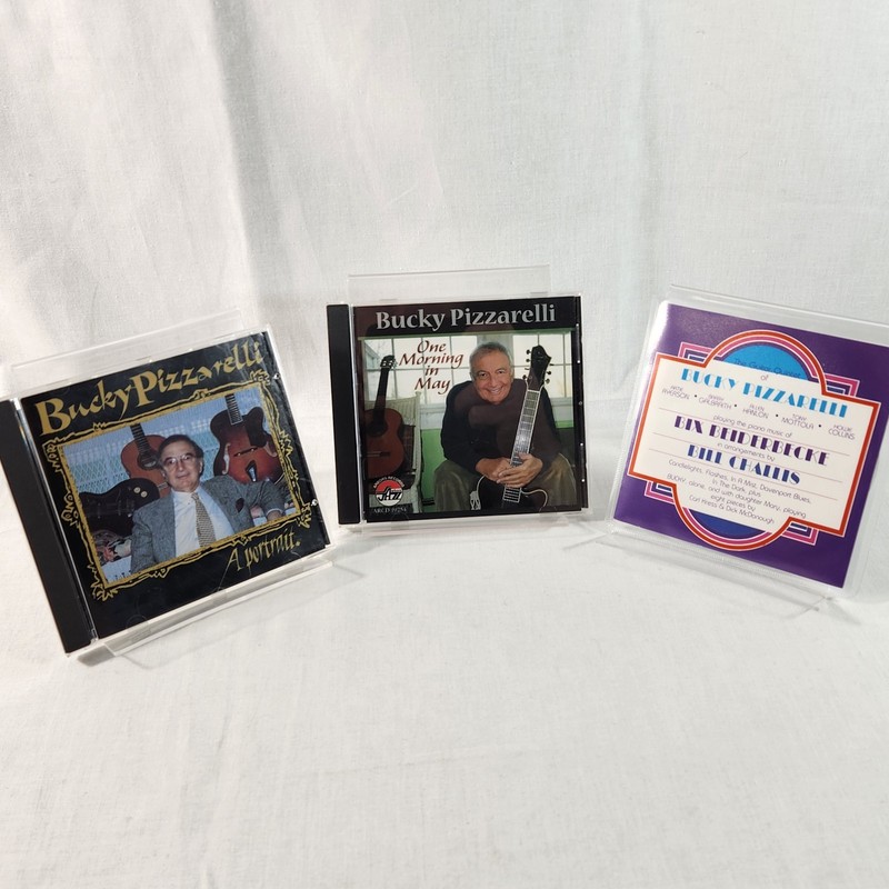 Bucky Pizzarelli 3 CD LOT Swing Bop Classical Acoustic Electric Guitar Jazz NM