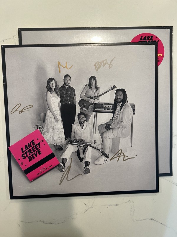 SIGNED LAKE STREET DIVE – Good Together Neon Yellow Vinyl LP AUTOGRAPHED #1