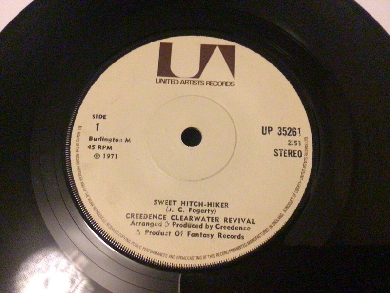 Creedence Clearwater Revival Sweet Hitchhiker 7″ vinyl single record