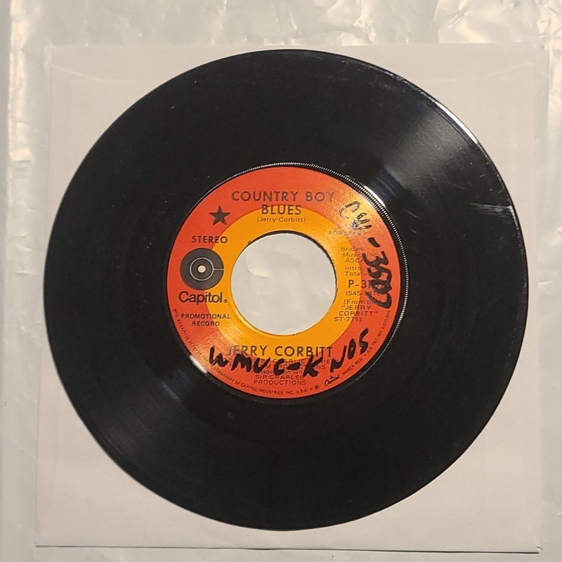 Jerry Corbitt – Country Boy Blues/ Pain – Capitol 45 RPM Record