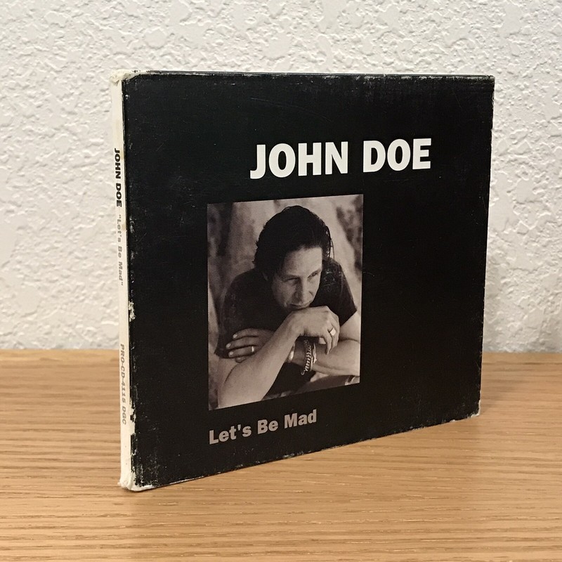 Let’s Be Mad by John Doe (CD, 1990, DGC) Promo Single PRO-CD-4115 RARE SEE PICS!