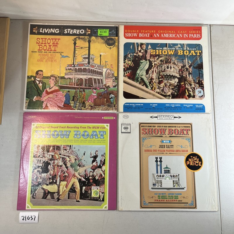 NICE 4 LP Lot Show Boat Four Album Lot Record 21G37