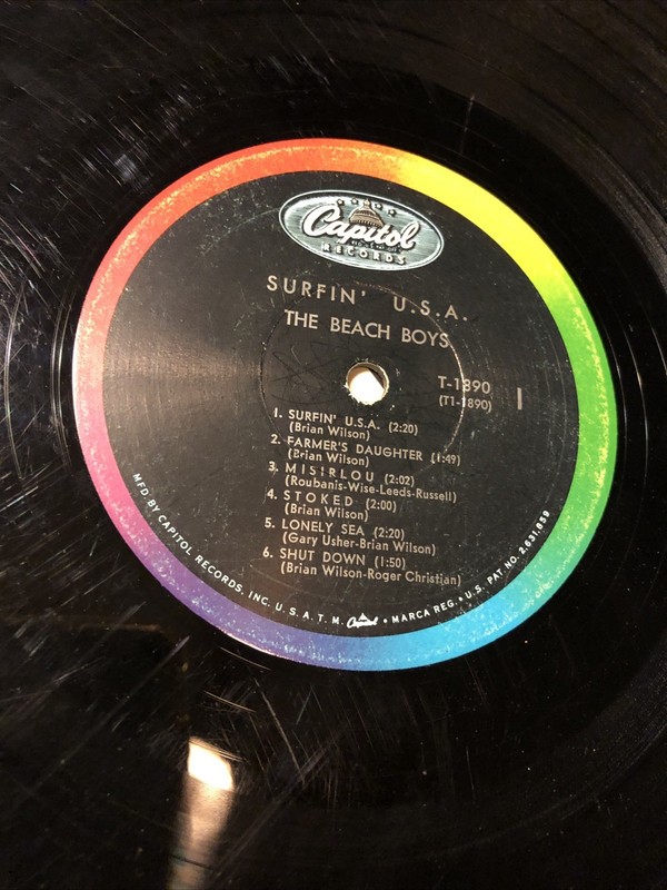The Beach Boys Surfin' USA T-1890 Mono Capitol Records Vintage 1963 LP Vinyl gallery