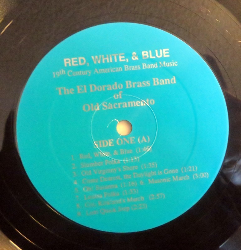 Red, White and Blue - 19th Century American Brass Band Music - Vinyl LP - 1986 gallery