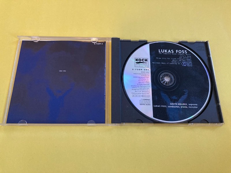 Lukas Foss: The Complete Vocal Chamber Music / Kellock / Foss (CD, 1993) gallery