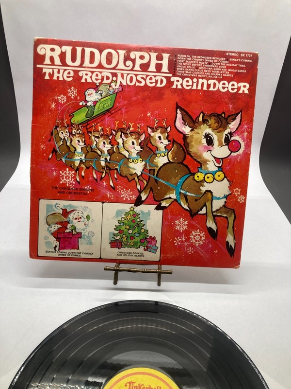 Rudolph The Red•Nosed Reindeer Vintage Vinyl LP 1960 Tinkerbell Record SX-1727