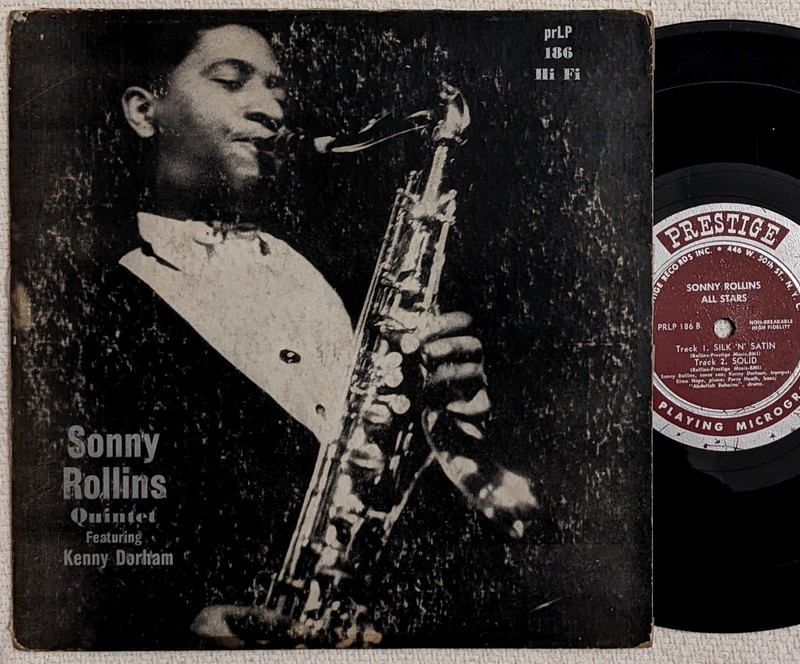 SONNY ROLLINS ALL STARS st lp 10″ Prestige PRLP 186rvg 446 W 50th ed1 1954