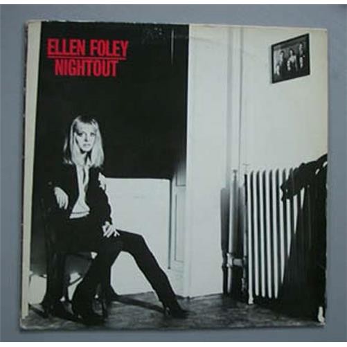 ELLEN FOLEY NIGHTOUT LP WITH INSERT – 1979 – FEATURING IAN HUNTER + MICK RONSON