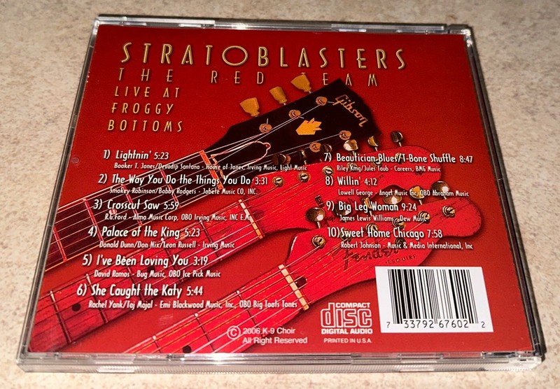 Stratoblasters - The Red Team Live At Froggy Bottoms CD Rare OOP gallery