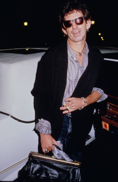 Keith Richards attends an event unspecified circa 1990s Historic Old Photo 1