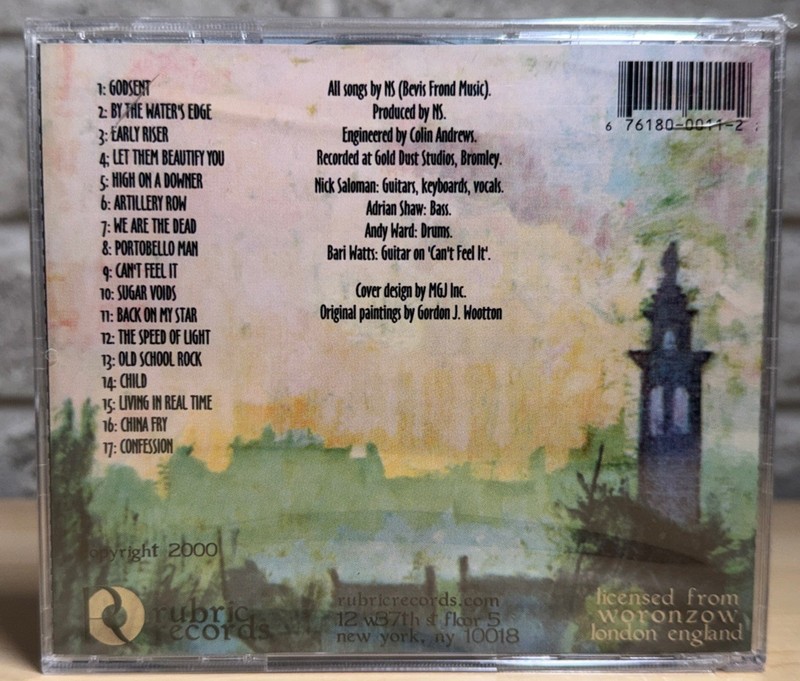 Valedictory Songs by The Bevis Frond 2000 Rubric Records rub11 NEW SEALED CD gallery