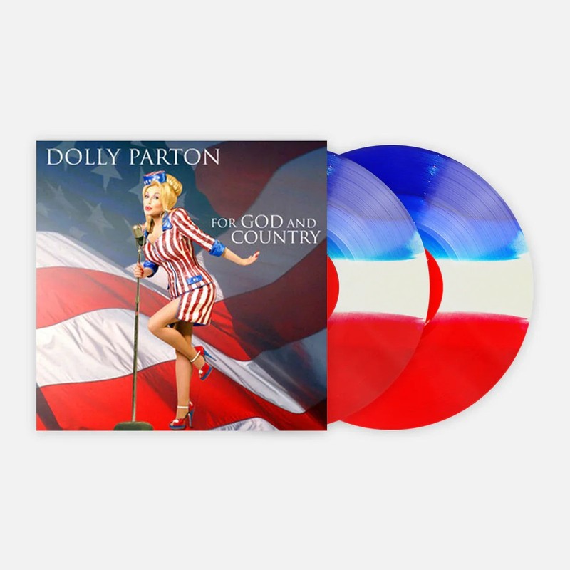 Dolly Parton For God And Country Colored Vinyl Record Album Numbered Used
