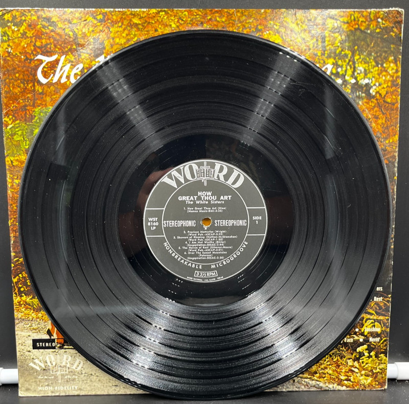 The White Sisters Sing How Great Thou Art WST-8160-LP 33 RPM Vinyl Record gallery
