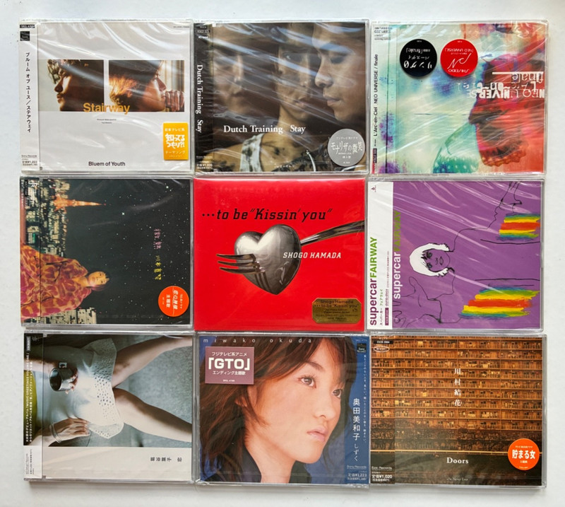 Lot of 9 NEW J-Pop CDs sealed! Bluem Of Youth, Miwako Okuda, Dutch Training, +