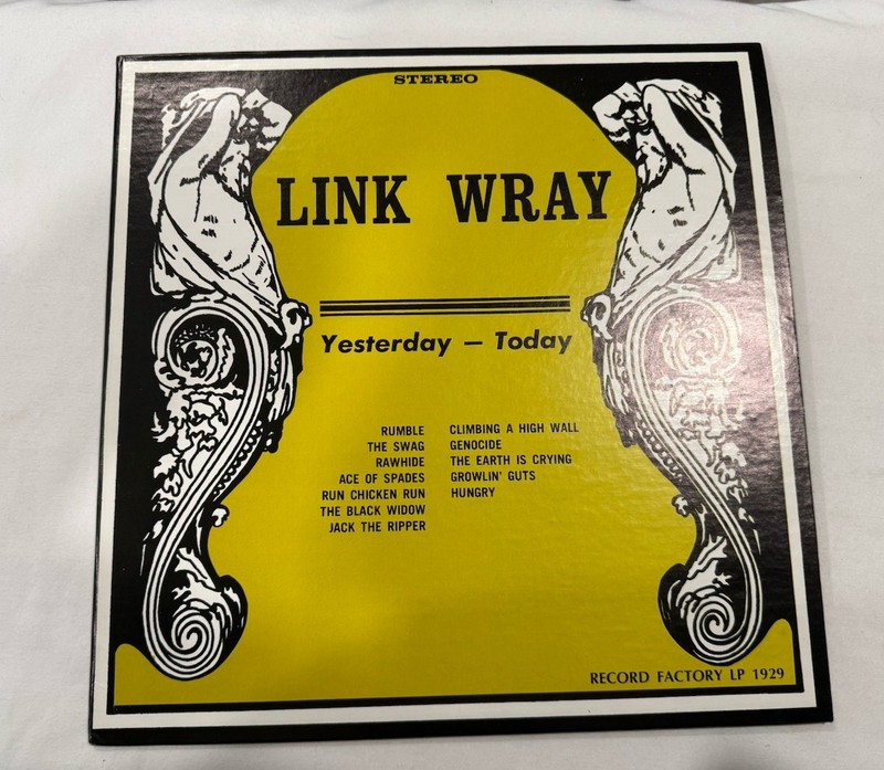 Link Wray Yesterday – Today LP Record Factory RF-1929 Vinyl 12″ Stereo