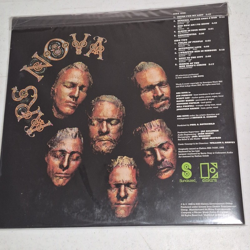 Ars Nova Ars Nova LP 12" Green Colored Vinyl Reissue 2023 Sundazed LP 5648 gallery