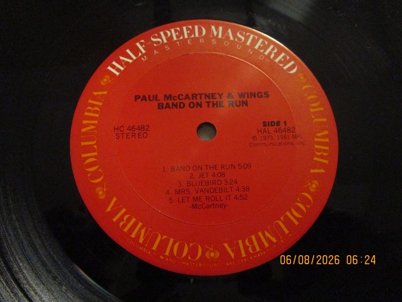 McCARTNEY & WINGS Band On The Run Half Speed Master LP Used! 1981 CBS HC 46482 gallery