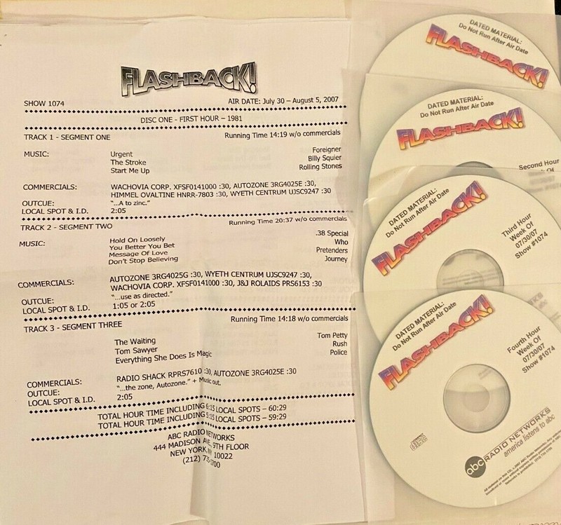 RADIO SHOW 7/30/07 FLASHBACK TO ’81: 38 SPECIAL, PRETENDERS, RUSH,POLICE,CCR,BTO