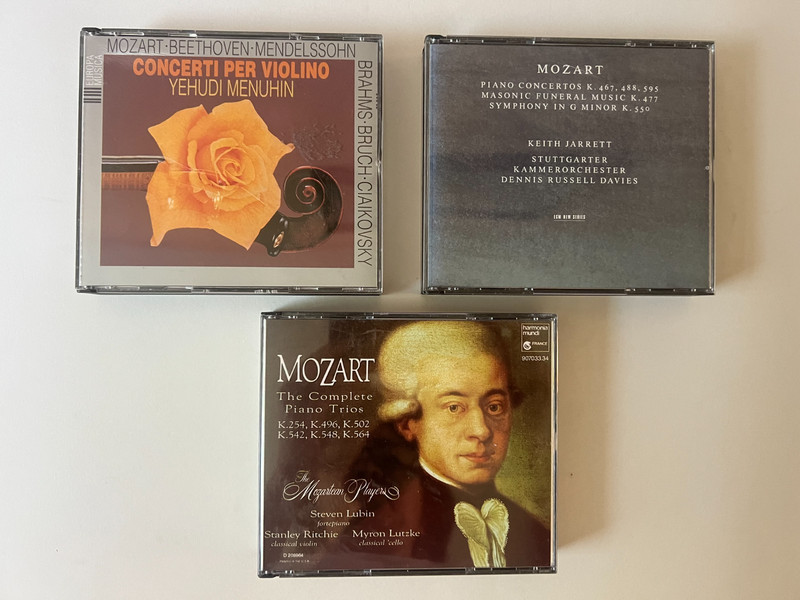 Classical CD Lot 3 Mozart Piano Trios Keith Jarrett Yehudi Menuhin VG
