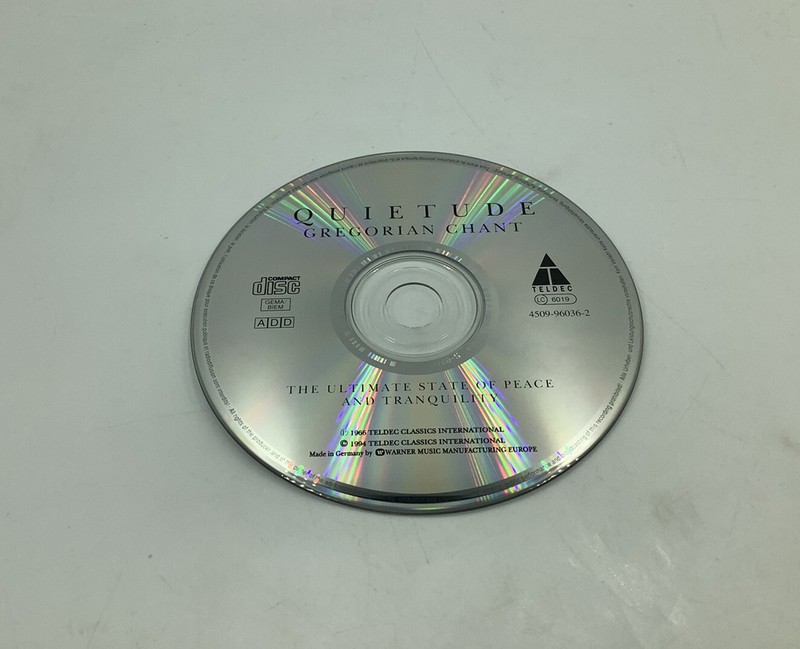 QUIETUDE - GREGORIAN CHANT (CD, 1994) The Ultimate State of Peace & Tranquility gallery