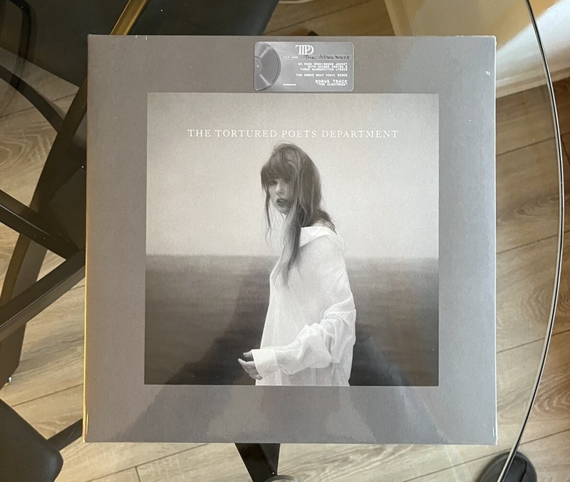 TAYLOR SWIFT THE TORTURED POETS DEPARTMENT SMOKE GRAY VINYL WITH THE ALBATROSS✅