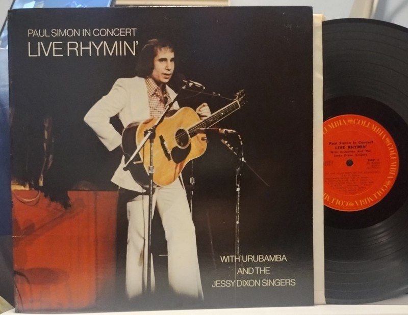 PAUL SIMON/URUBAMBA in Concert/Live Rhymin’ ORIG 1974 COLUMBIA LP Terre Haute