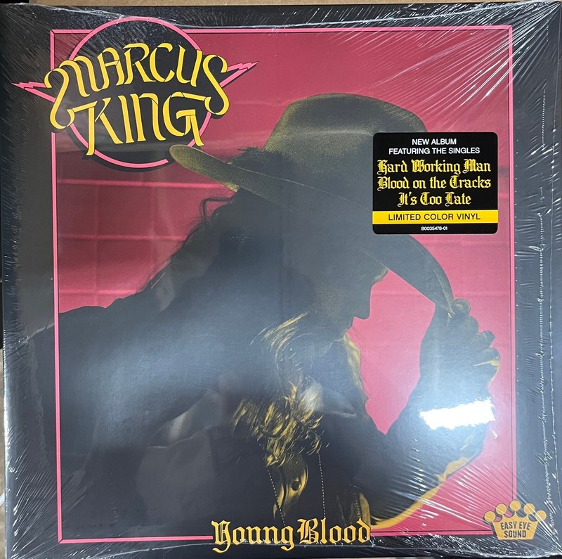 Young Blood by Marcus King (Record, 2022, Yellow) SEALED Shelfwear*