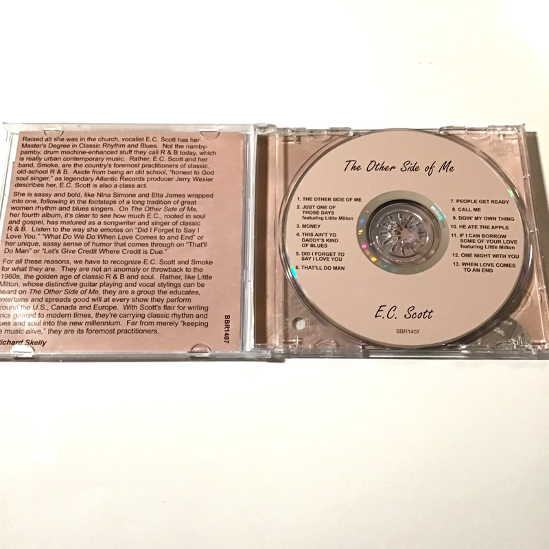 E.C. Scott 2 CD Lot The Other Side Of Me (2003), Come Get Your Love (1995) Blues gallery