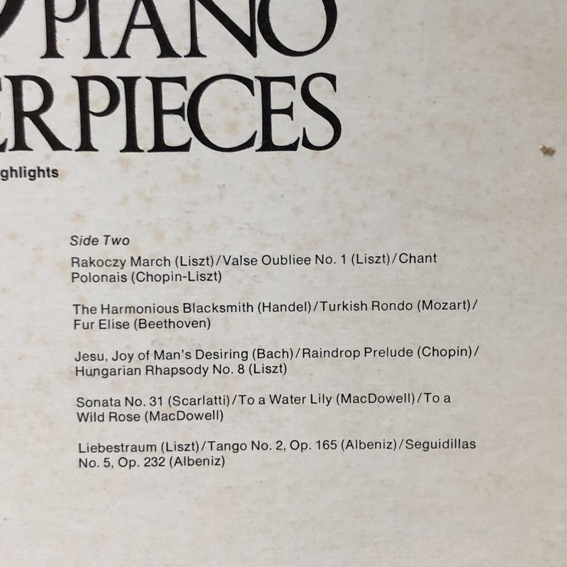 30 Piano Masterpieces Vinyl LP Record Album gallery