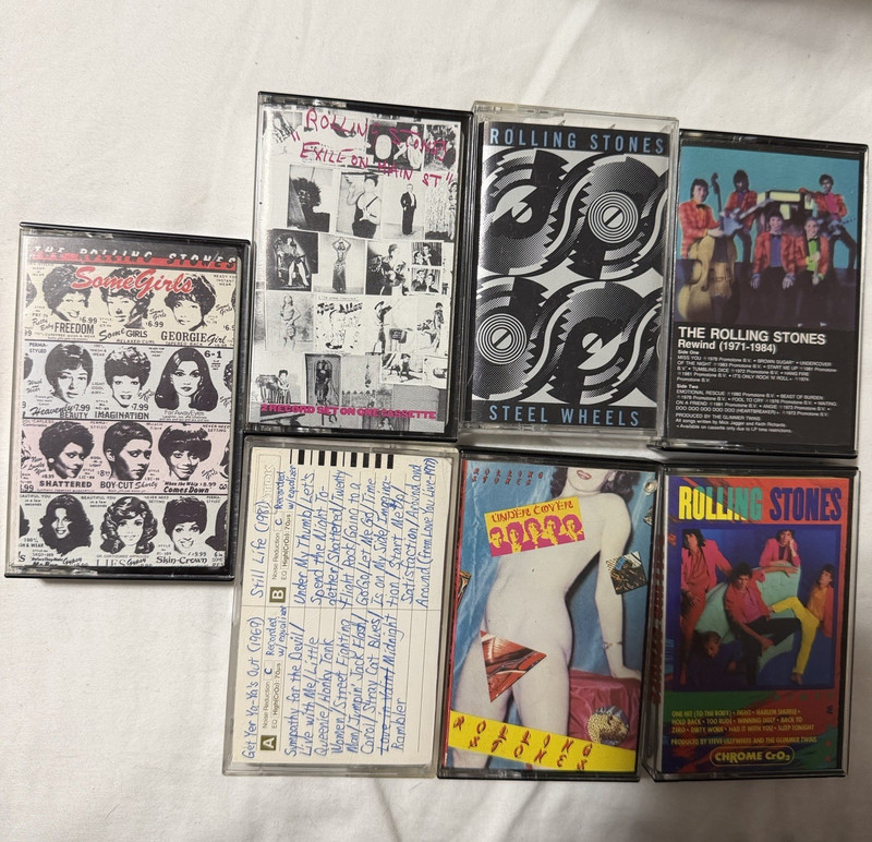 The Rolling Stones Steel Wheels Cassette – Columbia Rock, Standard Jewel Case