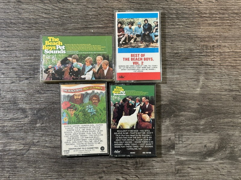 The Beach Boys (4) Pet Sounds (2), Best Of Vol 2, & Endless Summer (Untested)
