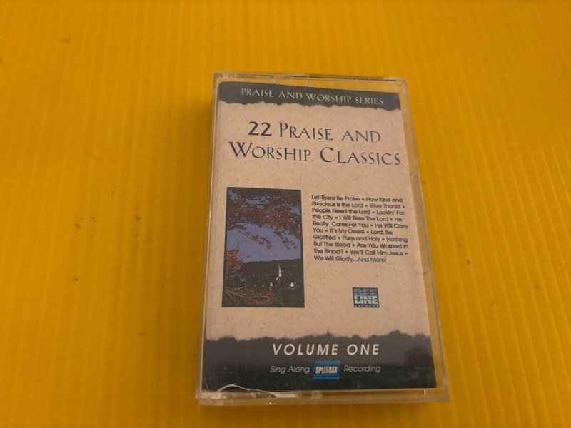 22 Praise & Worship Classics Volume One Sing Along Split-trax Cassette Tape