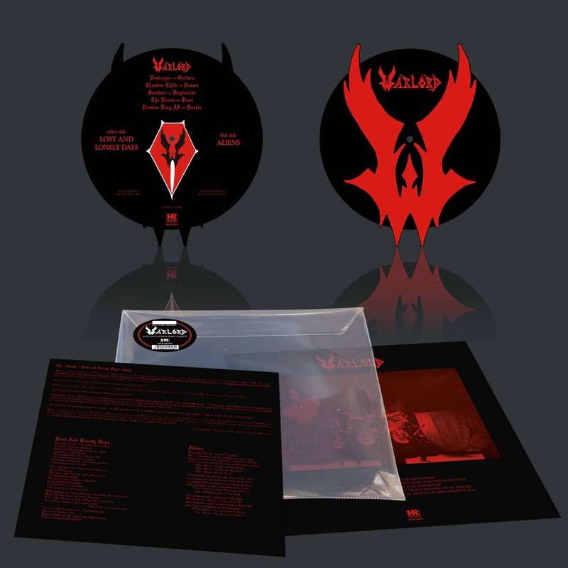 WARLORD – LOST AND LONELY DAYS / ALIENS, 2024 12″ SHAPED PICTURE DISC, #291/458