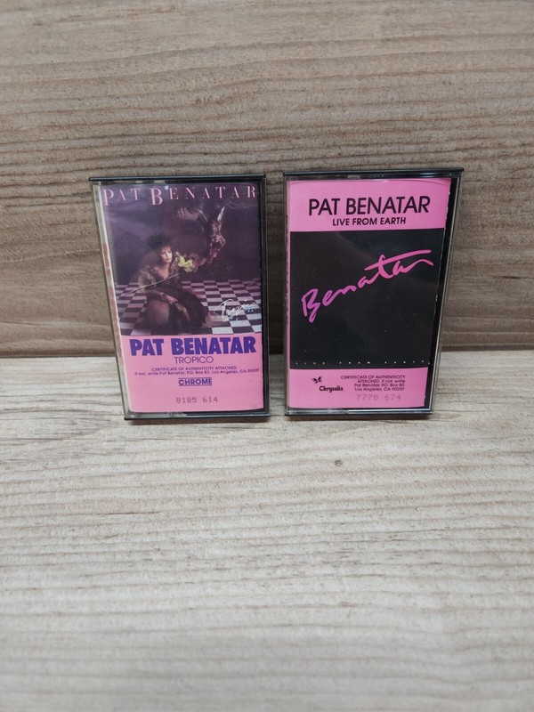 PAT BENATAR Lot Of 2 LIVE FROM EARTH & TROPICO CASSETTE TAPES Vintage