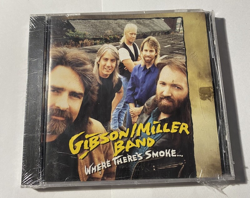 Gibson / Miller Band – Where There’s Smoke – CD – New SEALED! Cracked Case.