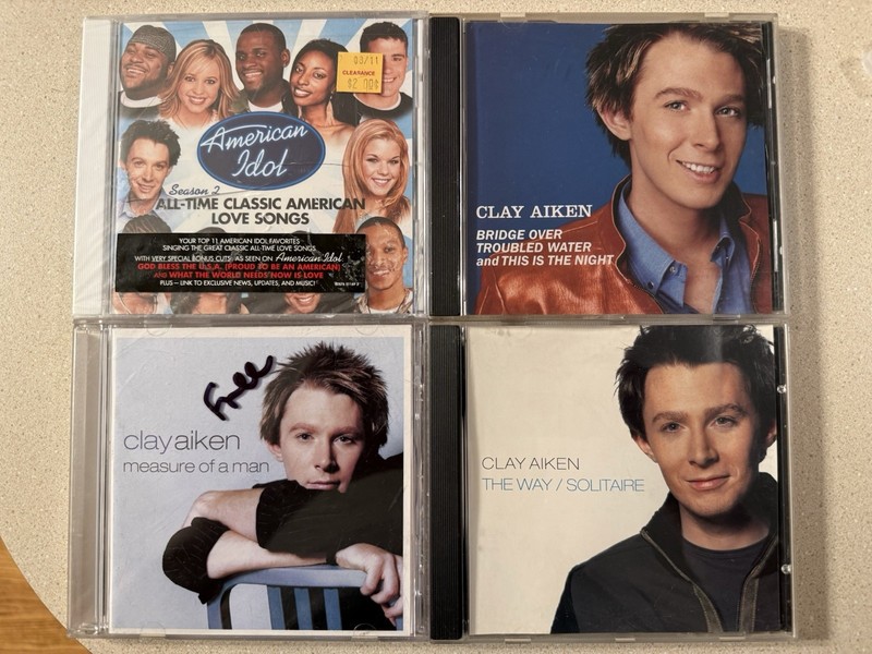 Idol Season 2 The Way This Is The Night Measure Of A Man Clay Aiken 4 CD Lot!