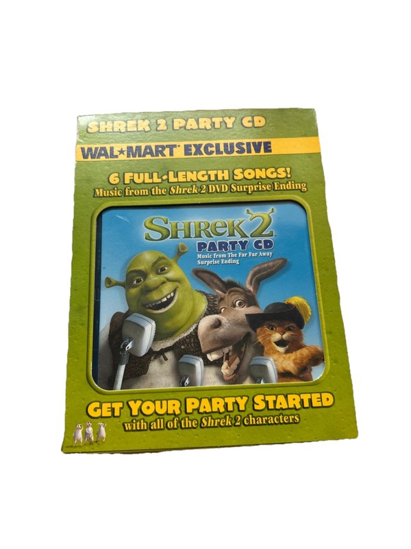 Shrek 2 Party CD (2004, 6-song Wal-Mart Exclusive) Package Wear Disc Like New