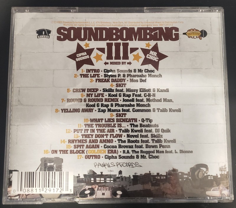 Soundbombing 3 Rawkus Records 2002 Authentic Complete! Fast Tracked Shipping gallery