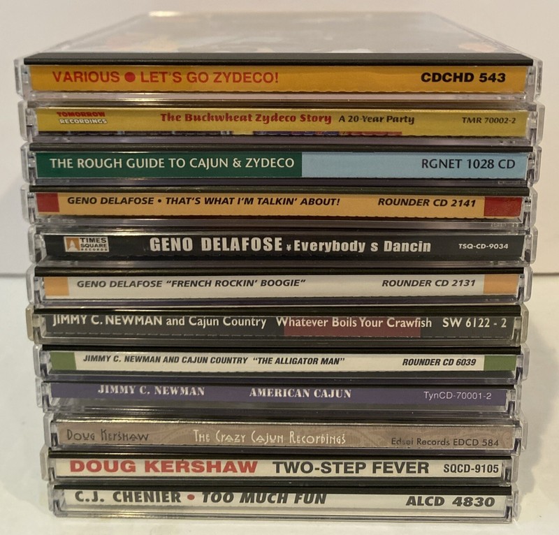 LOT OF 12 CD`S CAJUN & ZYDECO MUSIC Geno Delafose Jimmy C. Newman & More