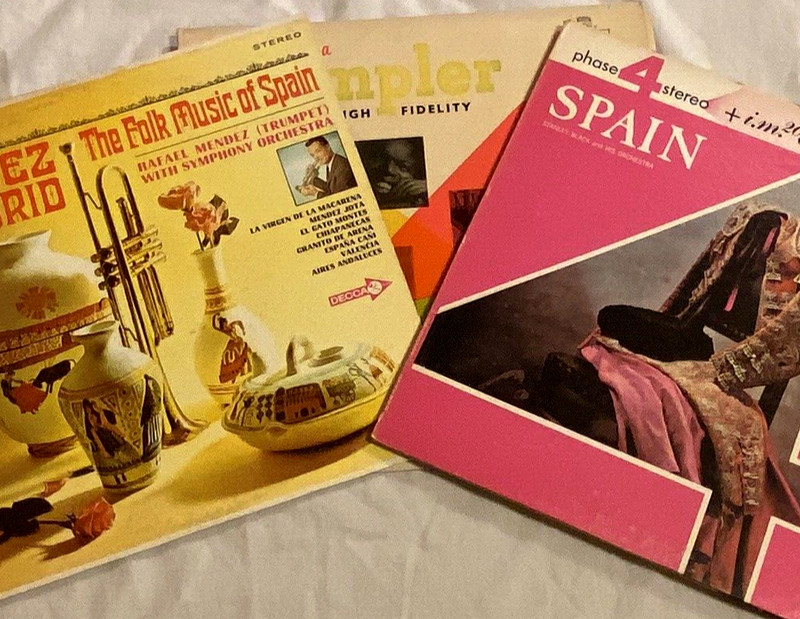 Lot Of 3 Spain SPANISH BULLFIGHTING Trumpet RAFAEL MENDEZ Latin SPACE AGE POP